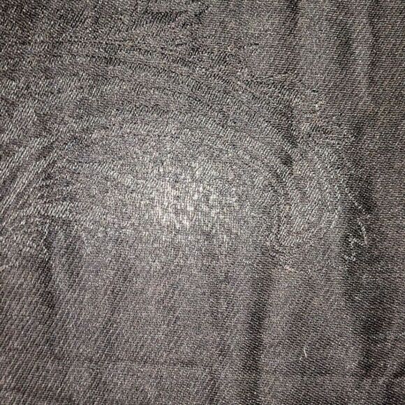 $5 Item! Melanie Lyne Vex Collection Blue Black Gold Huge Paisley Fringe Scarf - Picture 7 of 10